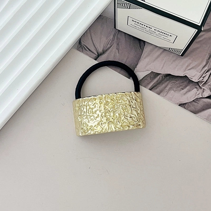 Women’s Minimalist IG Style Solid Color Zinc Alloy Hair Tie