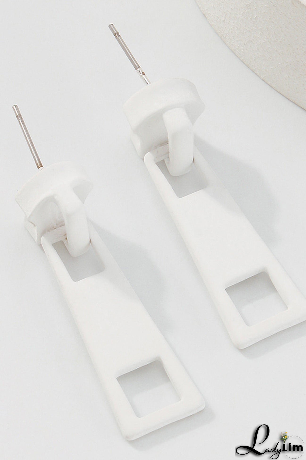 Candy Color Metal Zipper Earrings