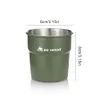 3Pcs 300ml Outdoor Camping Cup with Storage Bag Beer Wine Cup for Picnic (Green)