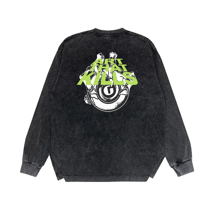 Gallery Long Sleeve Shirt Vintage T Shirt Washed and Worn Vintage Long Sleeve T-shirt