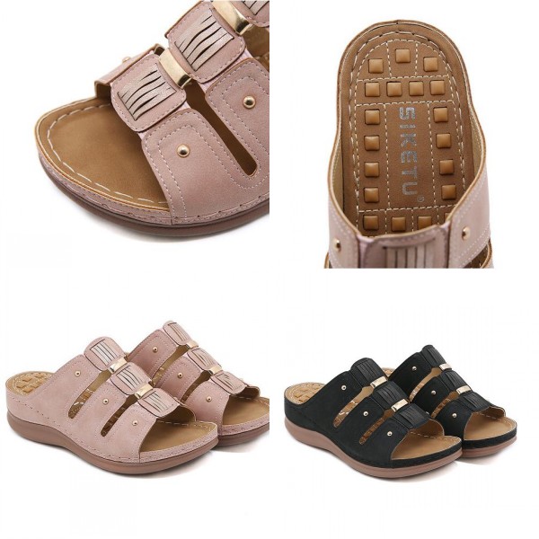 Non-slip Wedge Heel Slippers Summer Sandals For Women