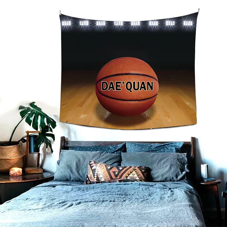 Personalized Kid Basketball Nursery Tapestry|T18