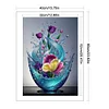 Vase-11CT Stamped Cross Stitch 40*60cm/15.75*23.62in(Big Size)