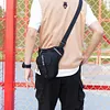 Motorcycle Drop Leg Bag Hip Bum Motorcycle Bag for Cycling Riding (Black)