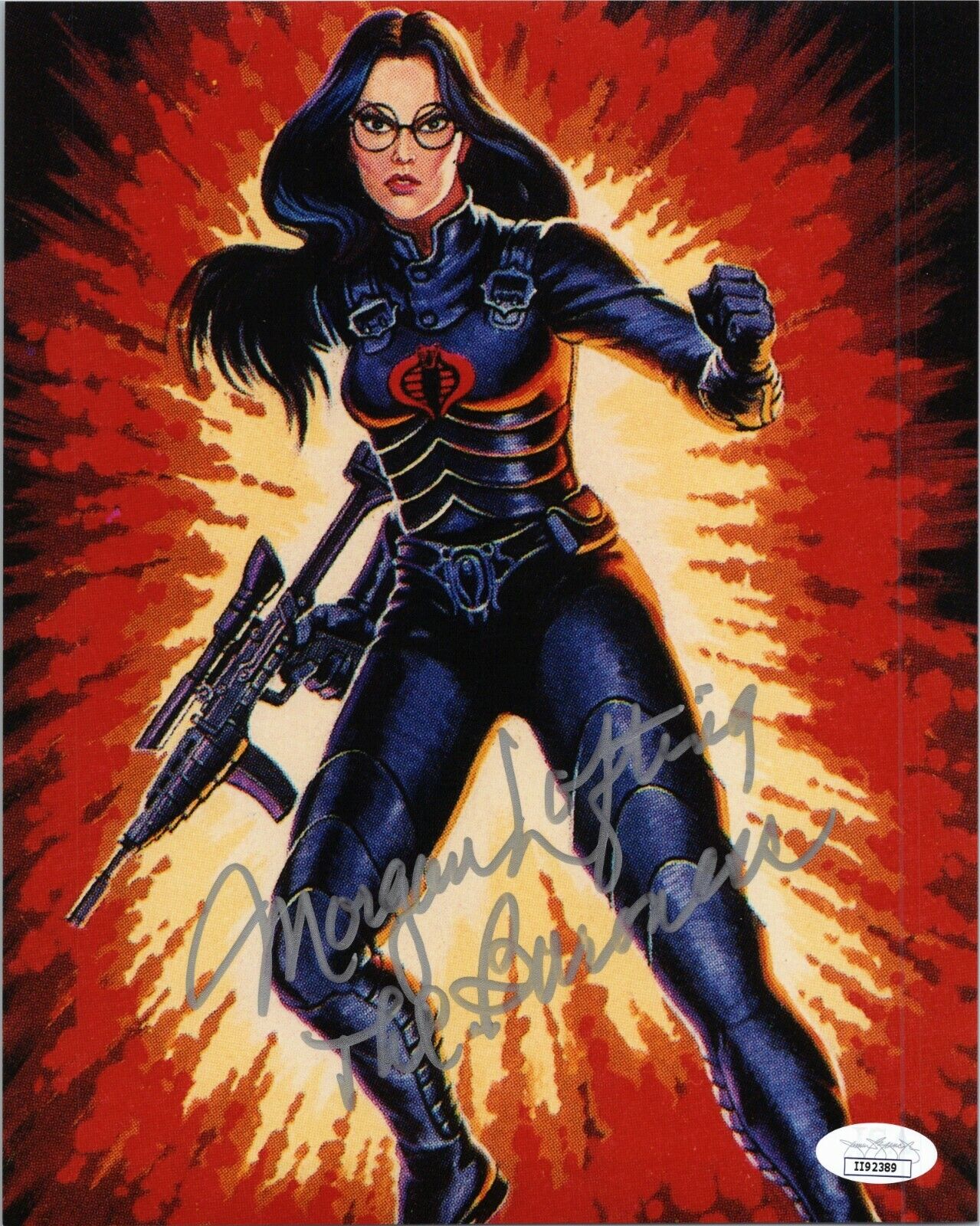 ~ MORGAN LOFTING Authentic Hand-Signed GI JOE BARONESS