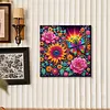 Diamond Painting-DIY Special Shaped Drill Sunflower & Rose Colorful with Frame(29x29cm)