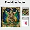 12 Zodiac Signs DIY Pearl Painting Kit with Frame for Adults 20x20cm