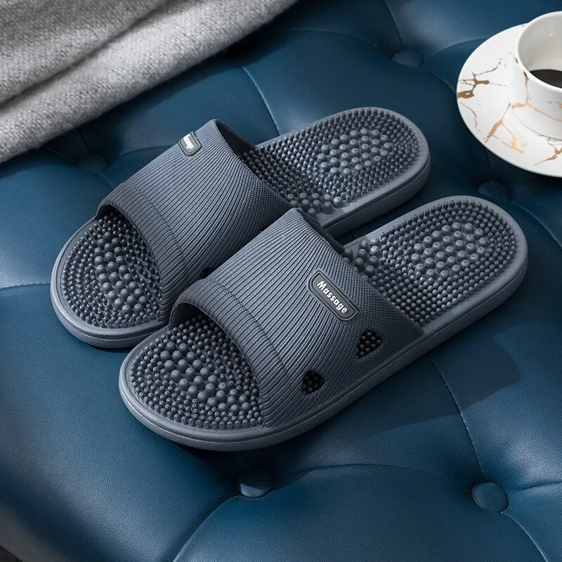 Uaang New Massage Slippers Female Summer Sandals Home Bathroom Bath Slippers Non-slip Soft Sole Men Indoor Hotel Couples Shoes