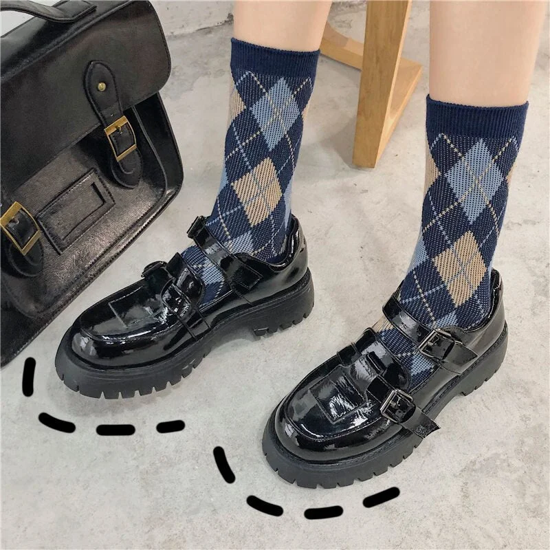 Japanese Literary Retro vintage  Lolita shoes Women Pumps Mary Janes Shoes Student Girl Platform T-Strap Buckle mary janes 2021