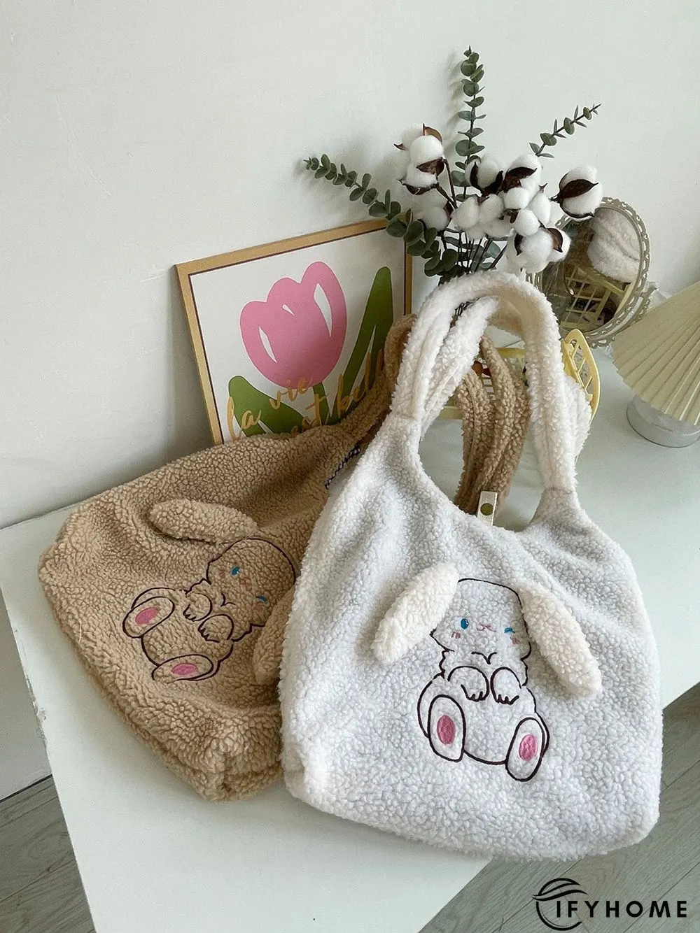 Plush New Year Cute Rabbit Shoulder Bag | IFYHOME