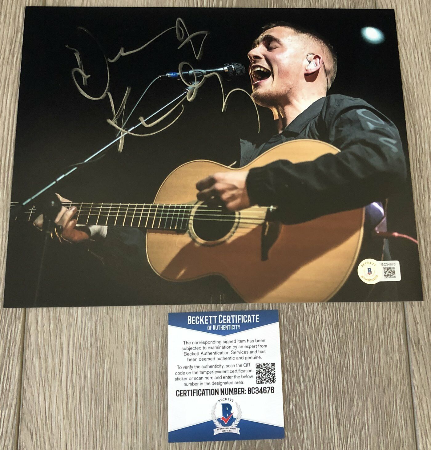 DERMOT KENNEDY SIGNED WITHOUT FEAR 8x10 Photo Poster painting A w/EXACT PROOF & BECKETT BAS COA