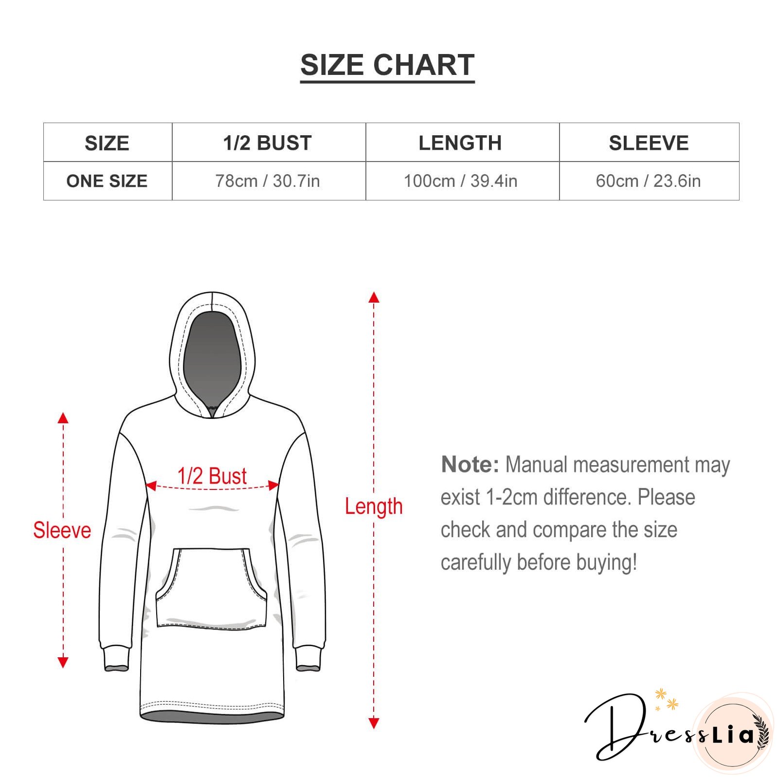 Oversized Wearable Blanket Christmas Print Hoodie With Pocket