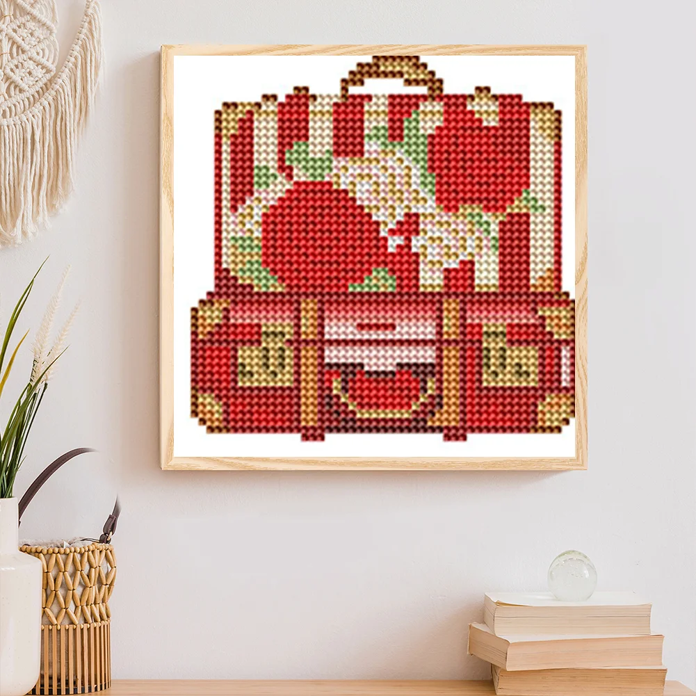 12pcs Flowers DIY Mini Round Diamond Painting Table Decor No Frame15x15cm