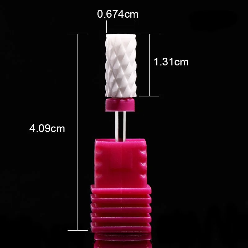 Nail Drill Bits Ceramic Milling Cutter Manicure Electric Nail Files Grinding Bits Mills Cutter Burr Pedicure Nail Art Tools-Nail Inspo