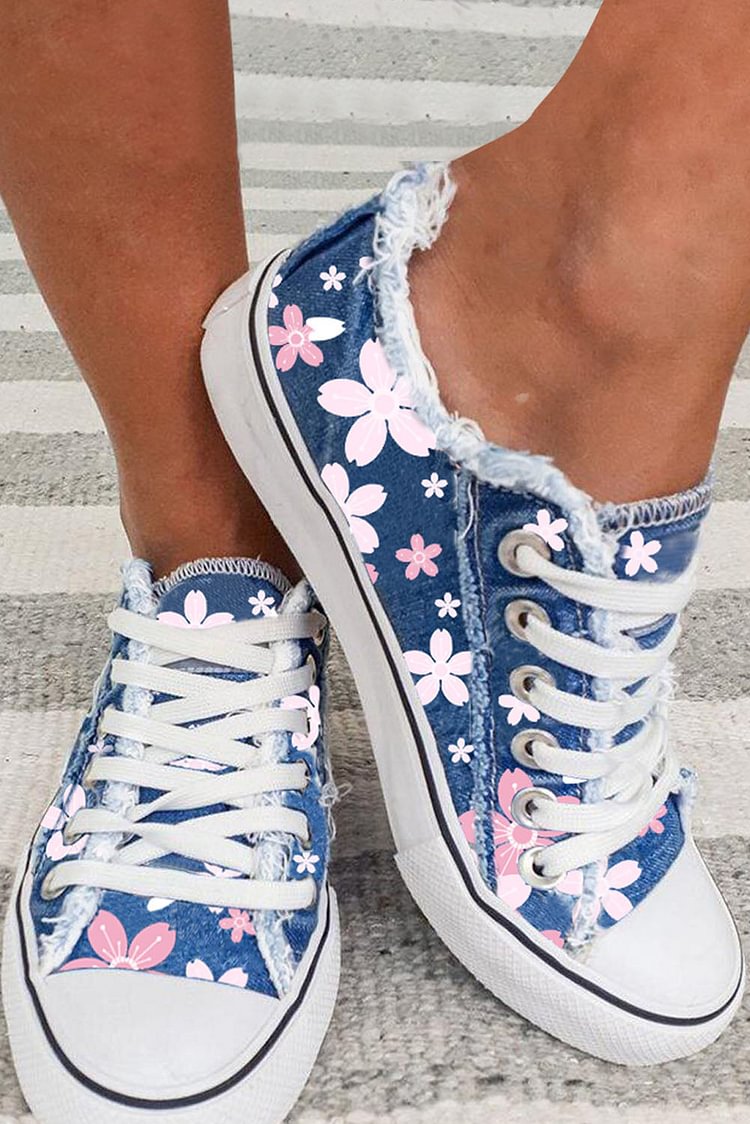 Cherry Blossoms Canvas Shoes