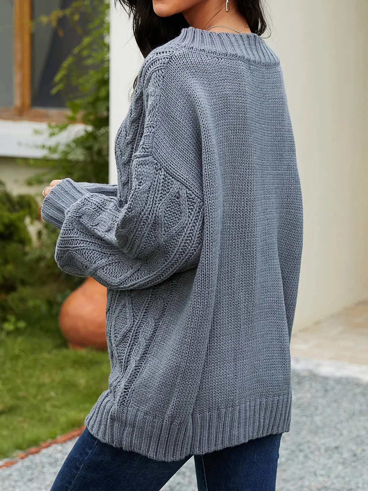 Casual V Neck Sweater