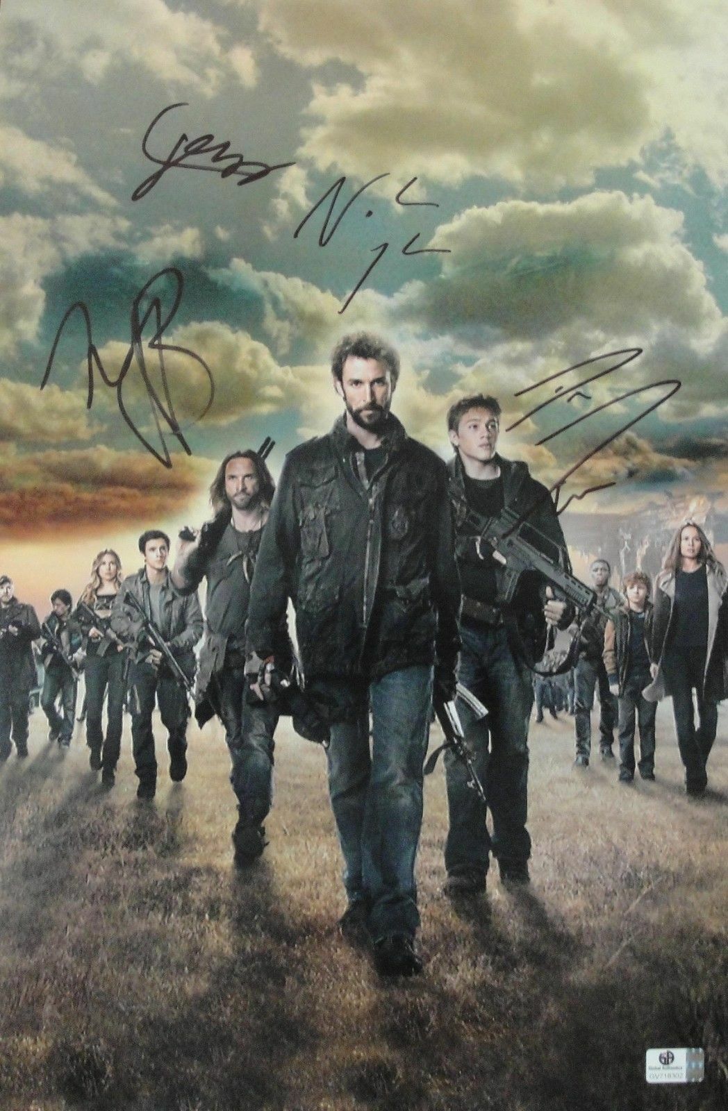 Noah Wyle Drew Roy Moon Bloodgood Jessup Signed 11x17 Photo Poster painting Falling Skies GA COA