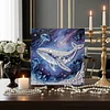 DIY Pearl Painting whale for Home Decor with Frame(30x30cm)