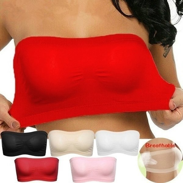 1 PCS Fashion Ladies Seamless Strapless High Elasticity Anti-glare Breathable Tube Top Corset Wrapped Chest(Size:S-XL) - BlackFridayBuys