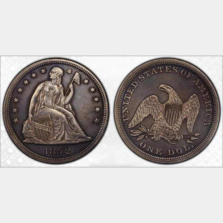 1852 Seated Liberty Silver $1 Dollar