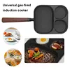 3 in 1 Omelet Pan Nonstick Frying Grill Pan for Burger Egg Ham Pancake Cookware