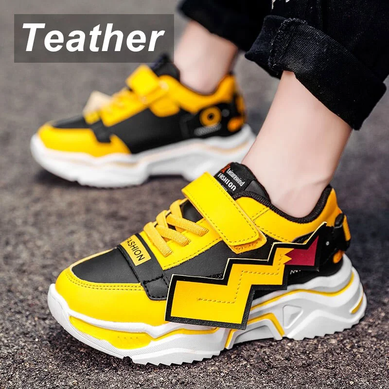 MWY Children's Fashion Casual Shoes Four Seasons Kid Sneakers Breathable Mesh Soft Sole Trend Boys and Girls Shoes 28-38