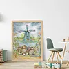 Wild Duck Full Stamped Cross Stitch 14CT 2-Strand 31x43cm Backstitch