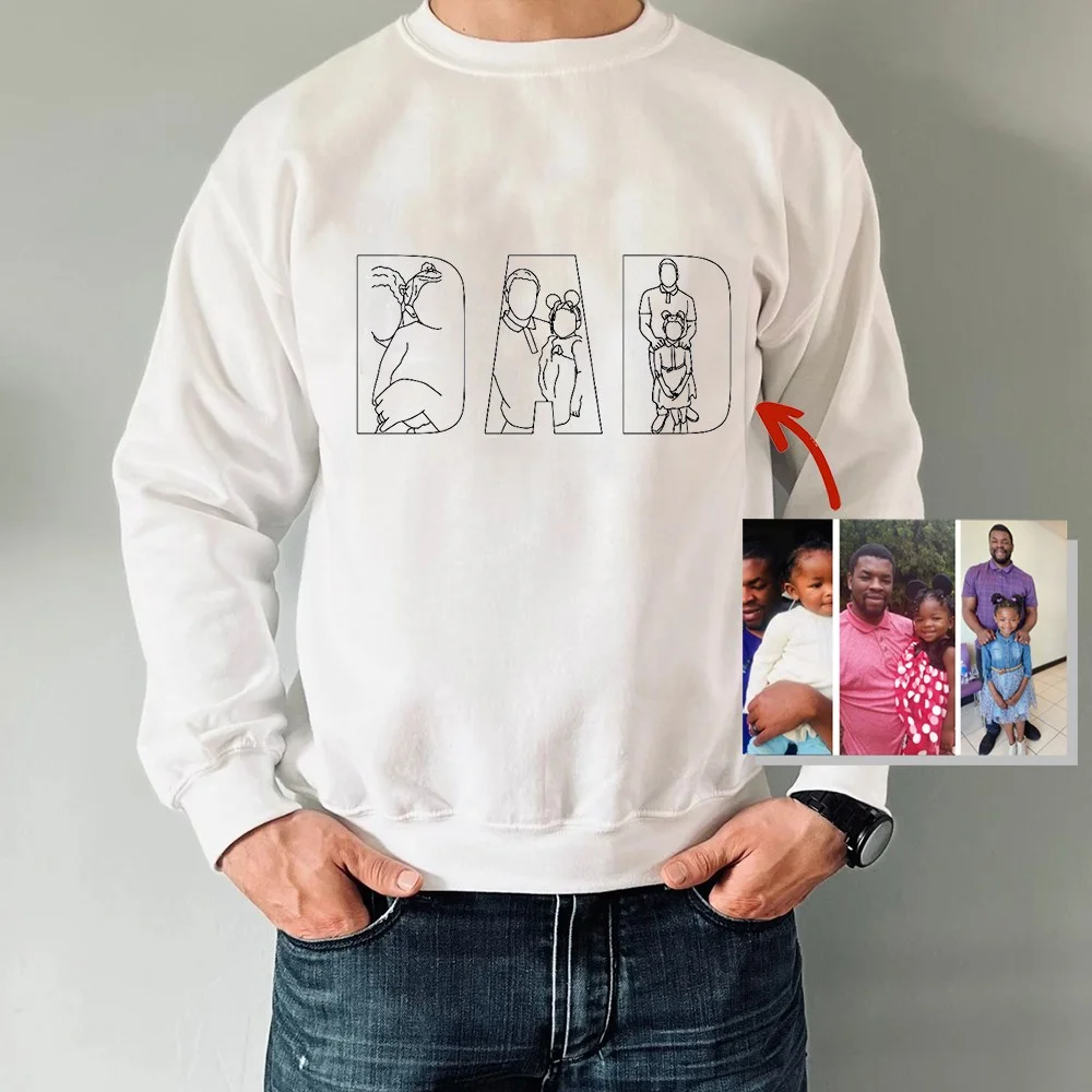 Best Dad Ever -Embroidered Sweatshirt For Father's Day - Gifts for Dad, Papa, Daddy and Grandpa