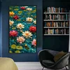 Lotus-11CT Stamped Cross Stitch 40*70cm/15.75*27.56in(Big Size)
