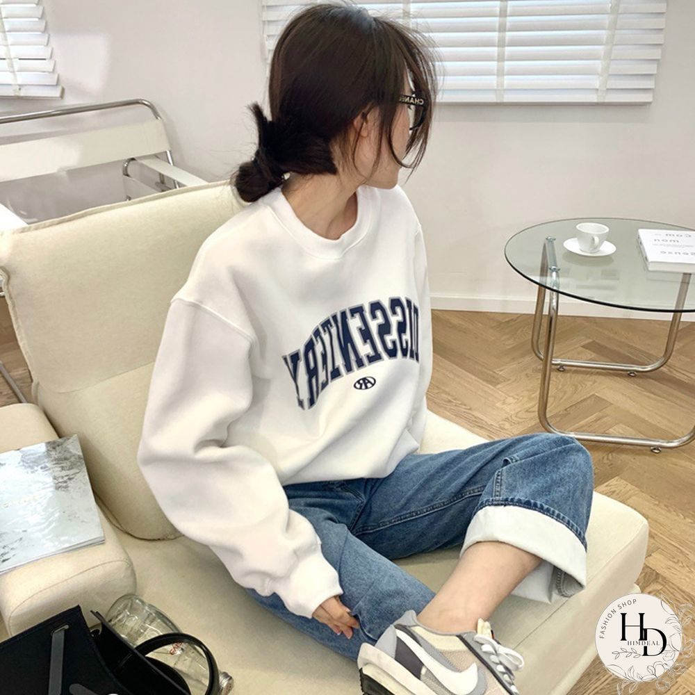 Modern Printed Color Long Sleeve Sweatshirt