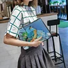 DIY Bird Art Special Shaped Diamond Painting Wristlet Wallet Women Clutch Mosaic Bag