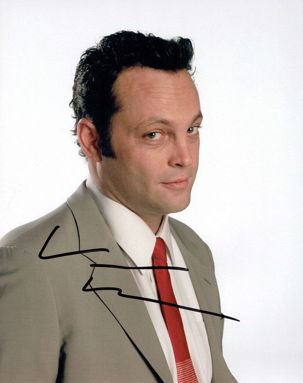 Vince VAUGHN SIGNED 10x8 Photo Poster painting AFTAL Autograph COA American Actor Producer