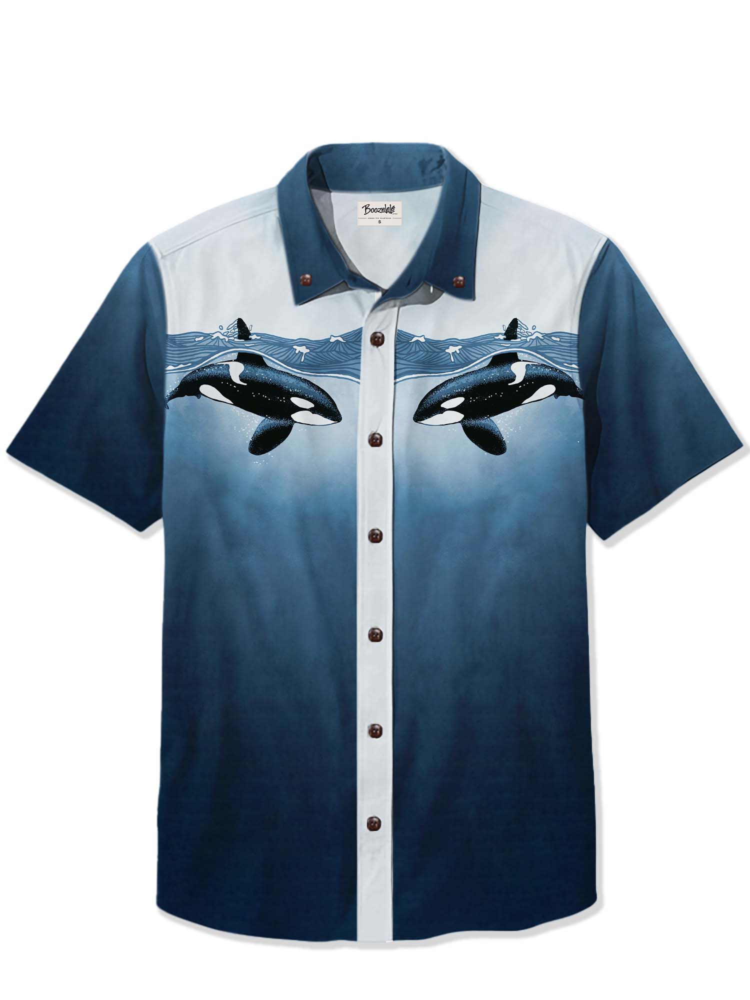 Killer Whales In The Ocean - 100% Cotton Shirt