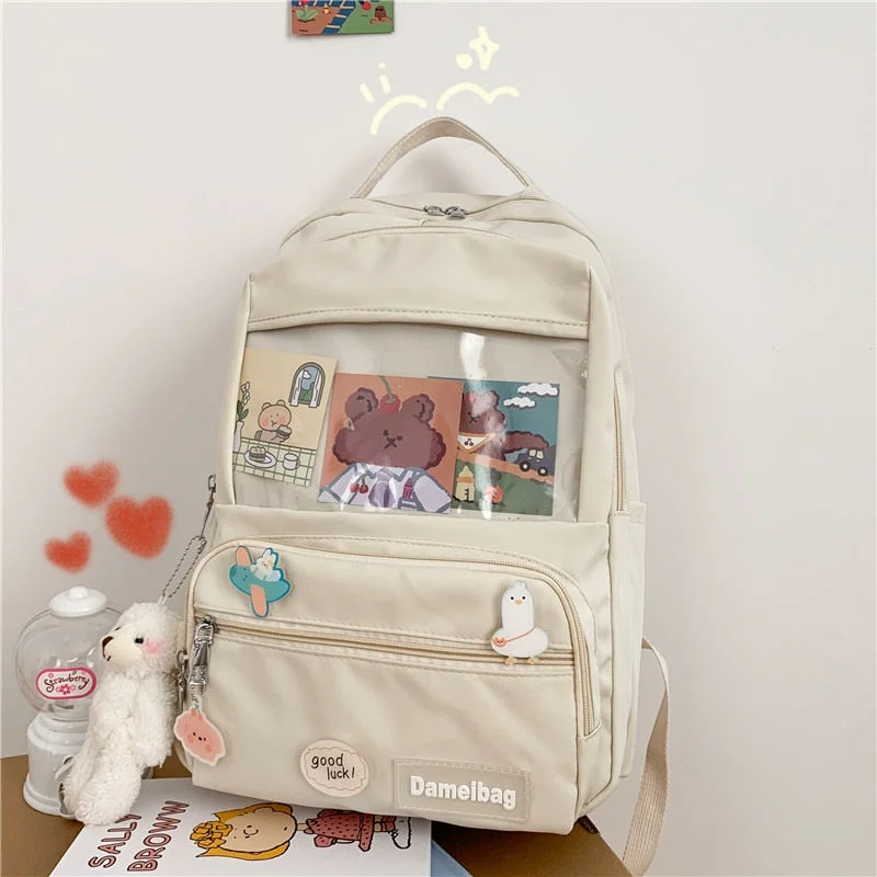 2021 Cute Girls ITA Backpack Women Large Capacity Ins Schoolbags for Teens Female Korean Harajuku School Student Bookbag Ladies