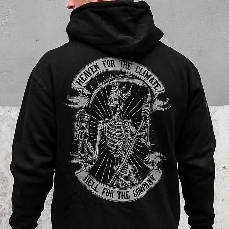 Casual Printed Long Sleeve Hoodie