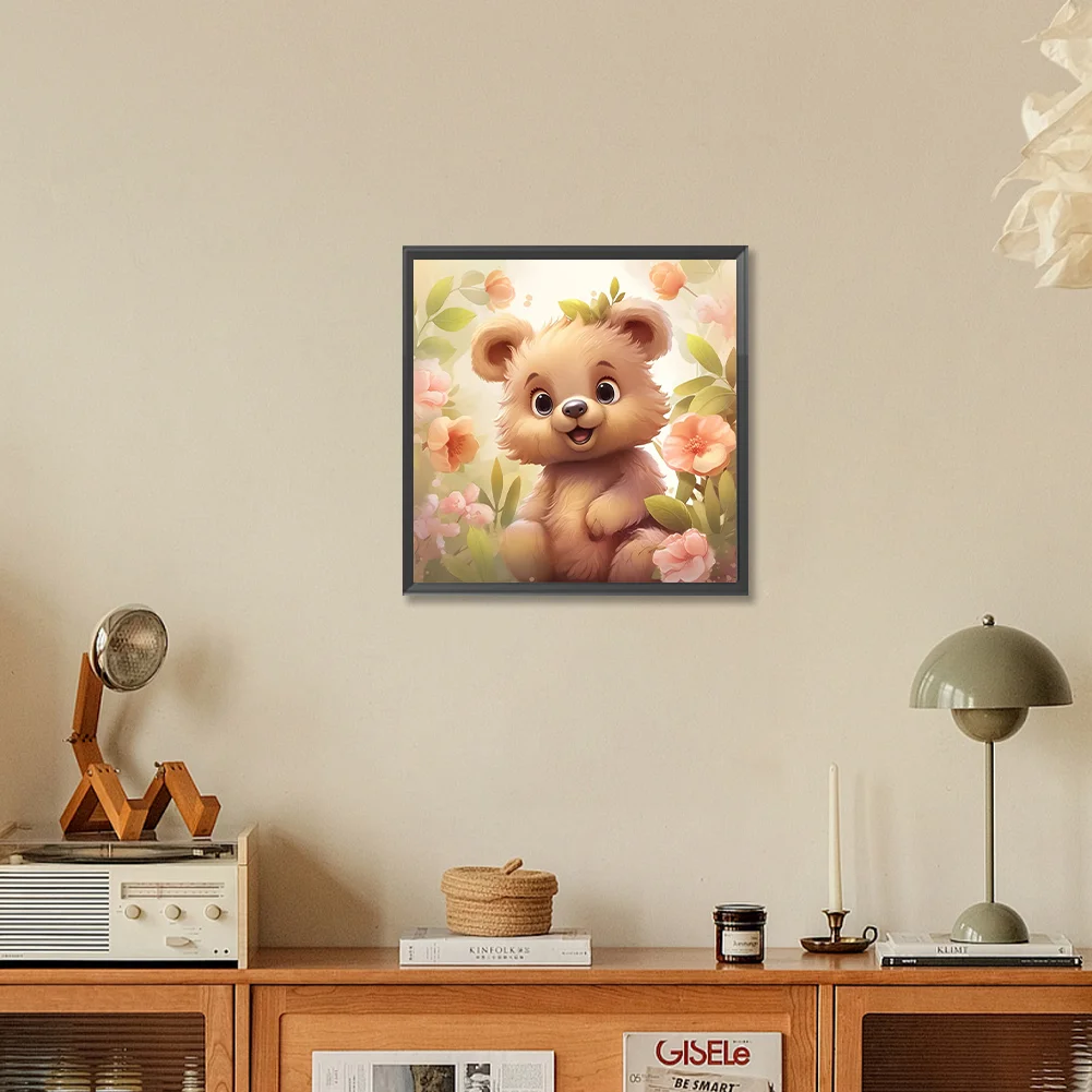 Diamond Painting - Full Round Drill - Bear(Canvas|30*30cm)
