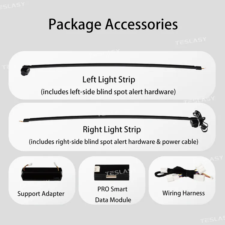 Teslasy 3.0 Pro Ambient Lighting System with Blind Spot Warning for Tesla Model 3/Y