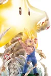 Spirit Bomb Super Mario with LED - Dragon Ball Super Mario Statue - ChaoShe Studio