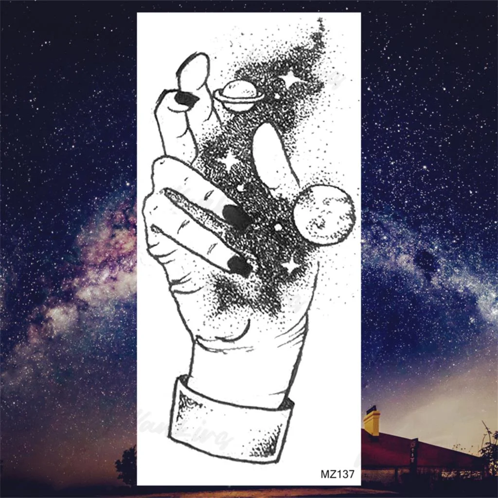 Sdrawing Lion Knight Temporary Tattoos For Men Adults Realistic Tiger Skeleton Fake Tattoo Sticker Arm Water Transfer Tatoos 3D