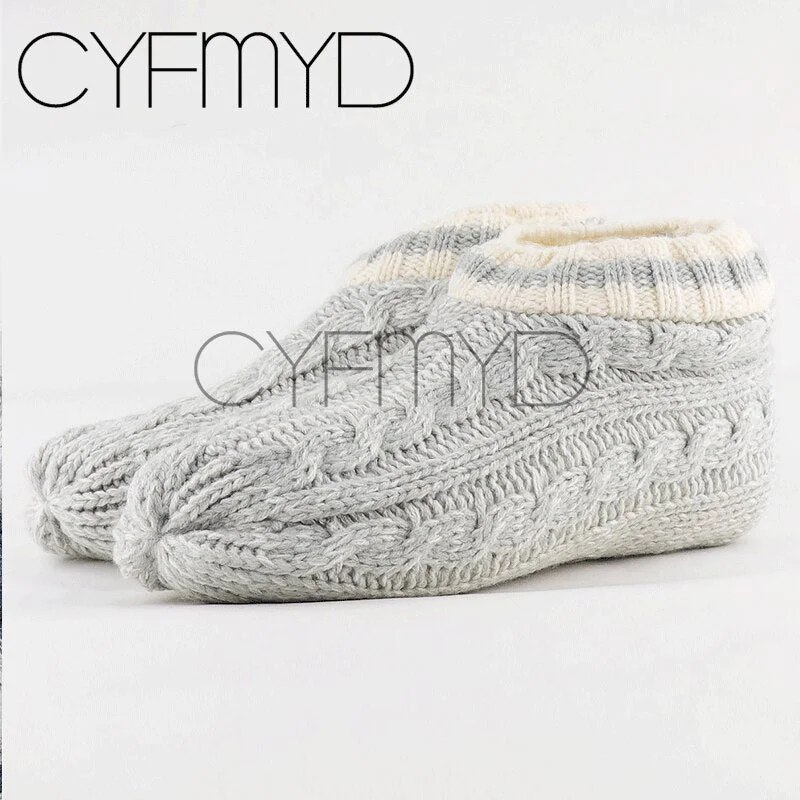 House slippers for women Slippers sock shoes Winter Crochet slippers Plush Warm Soft home Unisex Slippers Indoor Non-Slip