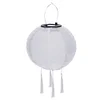 Solar Nylon Lantern Lamp Waterproof Outdoor Hanging Light Festival Decor