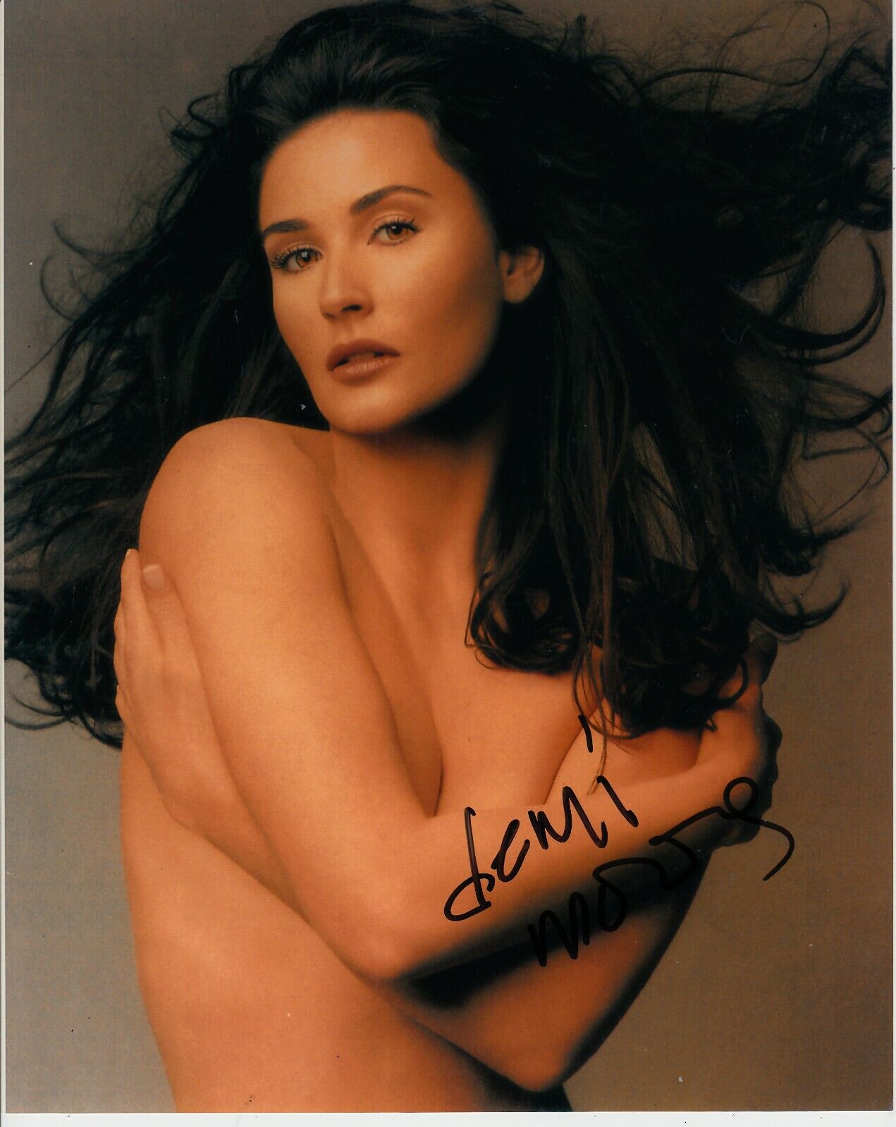 DEMI MOORE SIGNED SEXY Photo Poster painting UACC REG 242 (2)