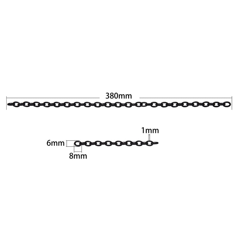 1 Pack = 5 Pieces Arylic 6*8mm Jewelry Accessories Chain