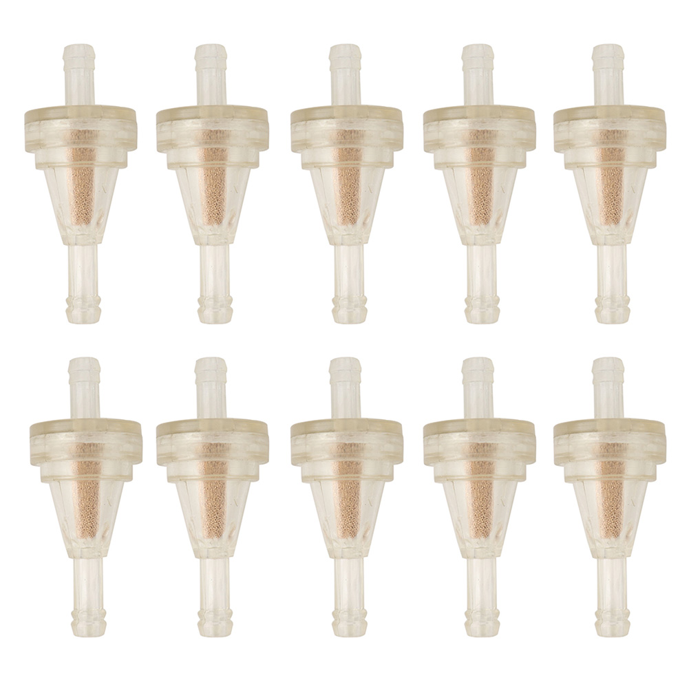 

10pcs 1/4 Clear Motorcycle Inline Gas Fuel Filter for Dirt Bike ATV UTV, 501 Original