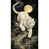 Moonlit White Tiger-11CT Stamped Cross Stitch 40*70cm(Big Size) tapestrymarket
