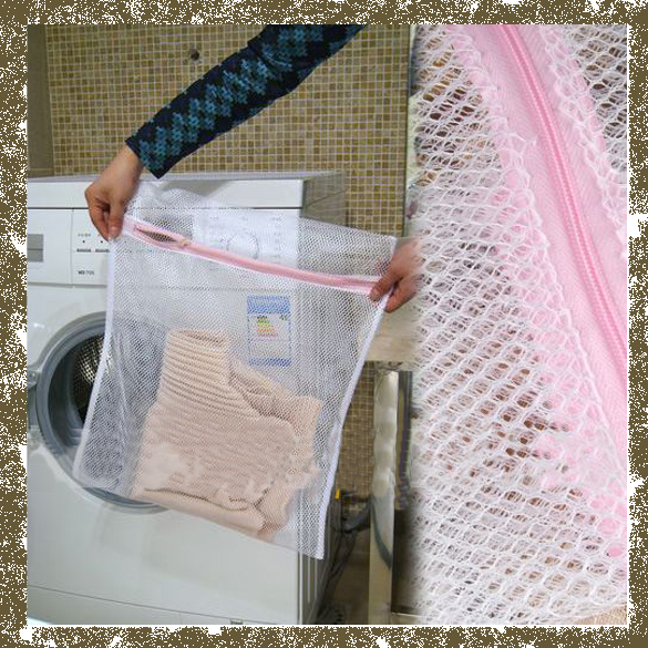 

Clothes Wash Laundry Lingerie Net Wash Bag Home Wash Saver Mesh Net 30x40CM W, 501 Original