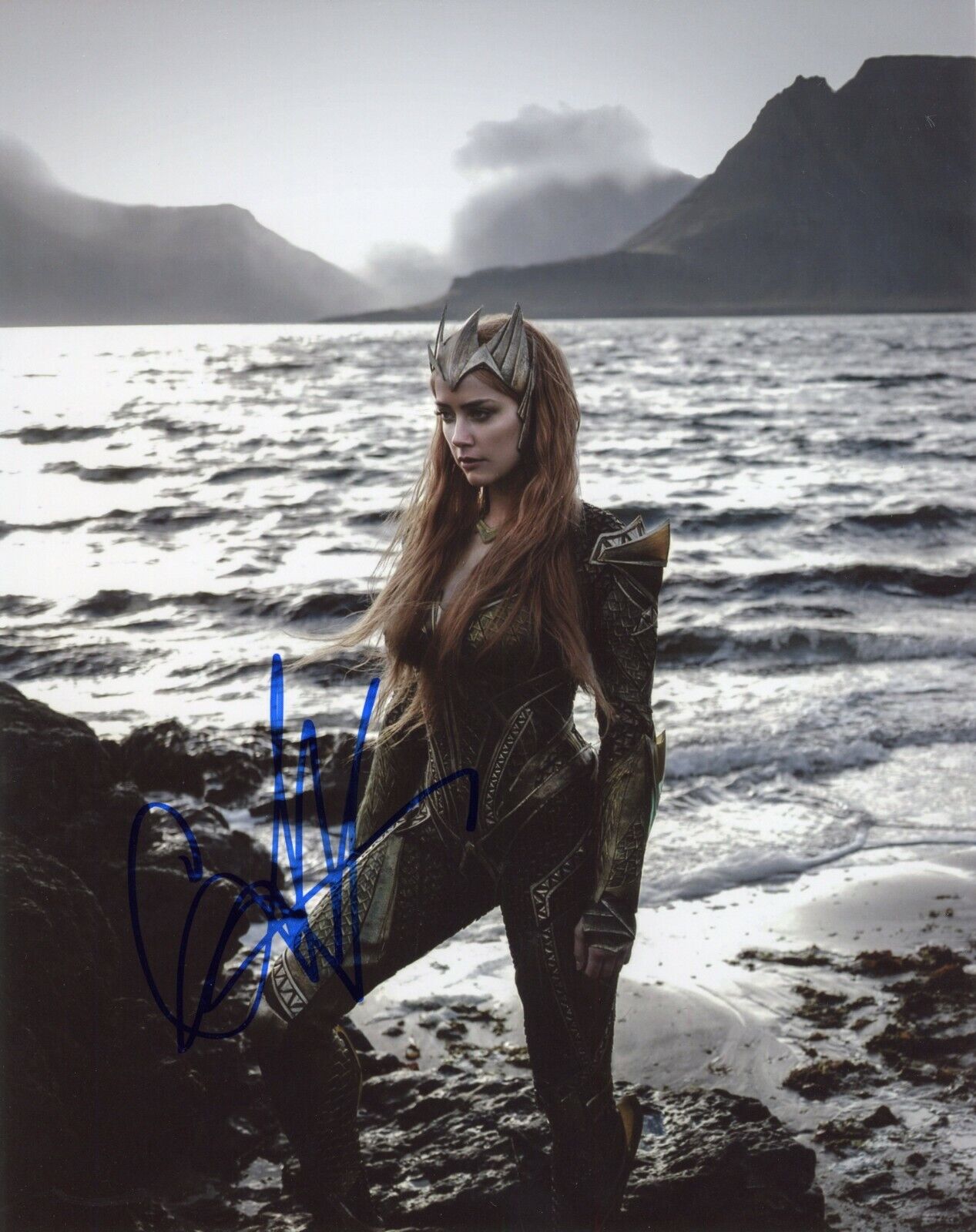 ~~ AMBER HEARD Authentic Hand-Signed AQUAMAN ~ MERA 8x10 Photo Poster painting B~~