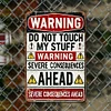 Warning - Vintage Metal Signs(12*16Inch) - Warning