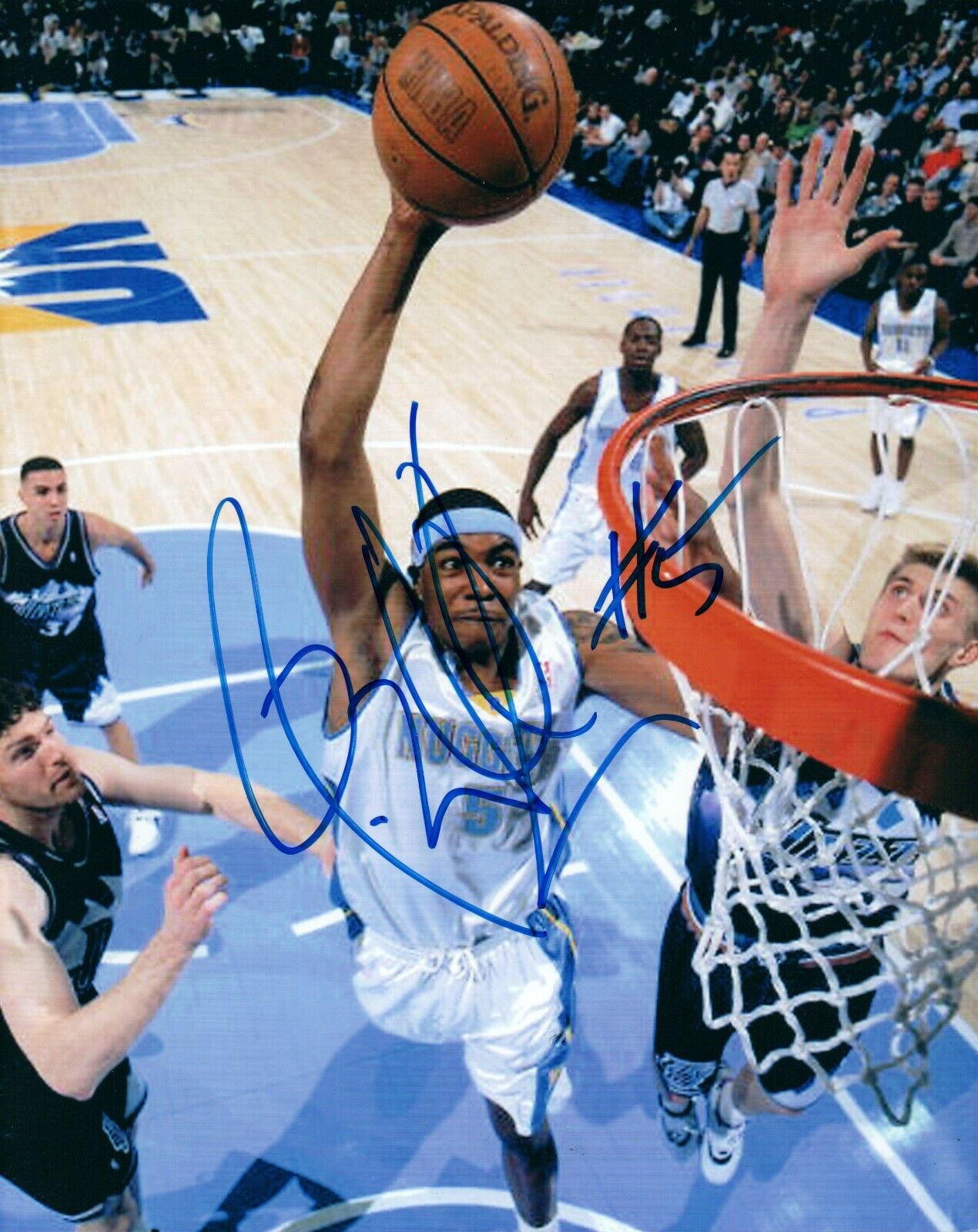 Rodney White NBA Denver Nuggets Hand Signed Autograph 8x10 Photo Poster painting