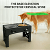 Cornmi 2-in-1 Adjustable Height Slow Feeding Bowl for Small to Medium Dogs and Cats